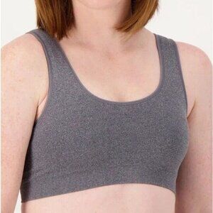 Anybody Intimates Scope Neck Lounge Bra Heather Grey X-Large